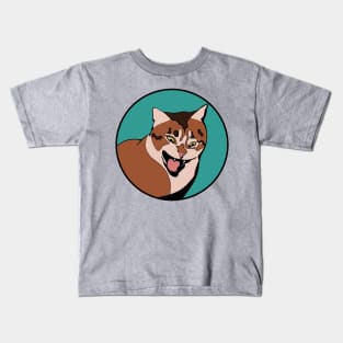 Crazy Cat - Funny Animal Design Kids T-Shirt